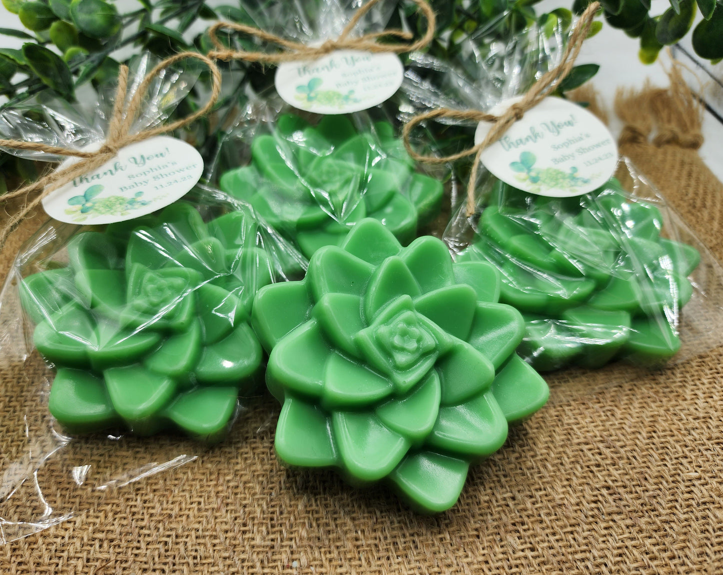 Succulent Soap Favors Baby Shower Favors Bridal Shower Favors Cactus Wedding Party Decorations Handmade Soap Gift For Guests