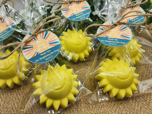 Sun baby shower soap favors sunshine soap here comes the son soap baby shower sun favors birthday party gift you are my sunshine