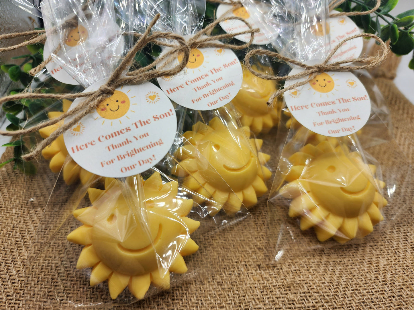 Sun baby shower soap favors sunshine soap here comes the son soap baby shower sun favors birthday party gift you are my sunshine