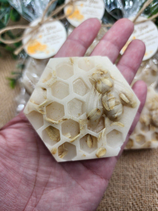 Honeycomb Soap Favors Honey Bee Baby Shower Favors Bee Hive Wedding Shower Favors Oatmeal Soap Gift For Her