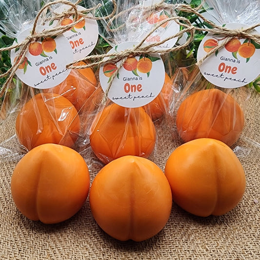 Peach soap favors peach baby shower decorations one sweet peach summer fruit decor for first birthday wedding shower gift for boy girl