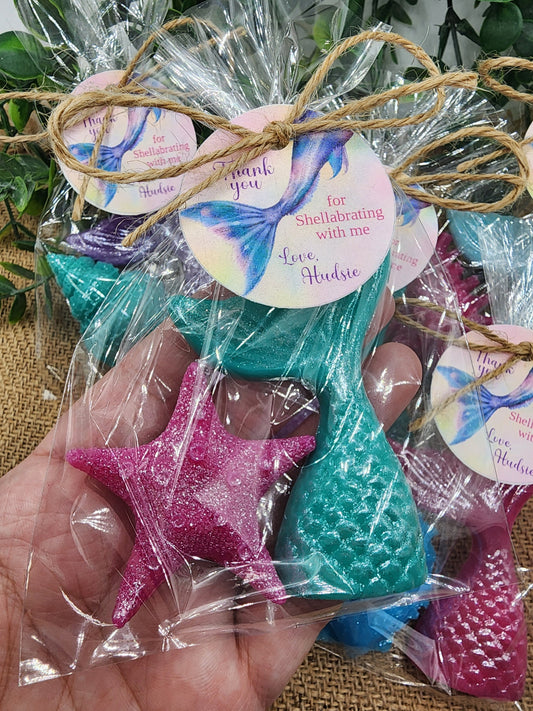 Under The Sea Mermaid Tail Soap Mermaid Party Favor Mermaid Tails Beach Soap Beach Birthday Party Gift For Girl Baby Shower Favor