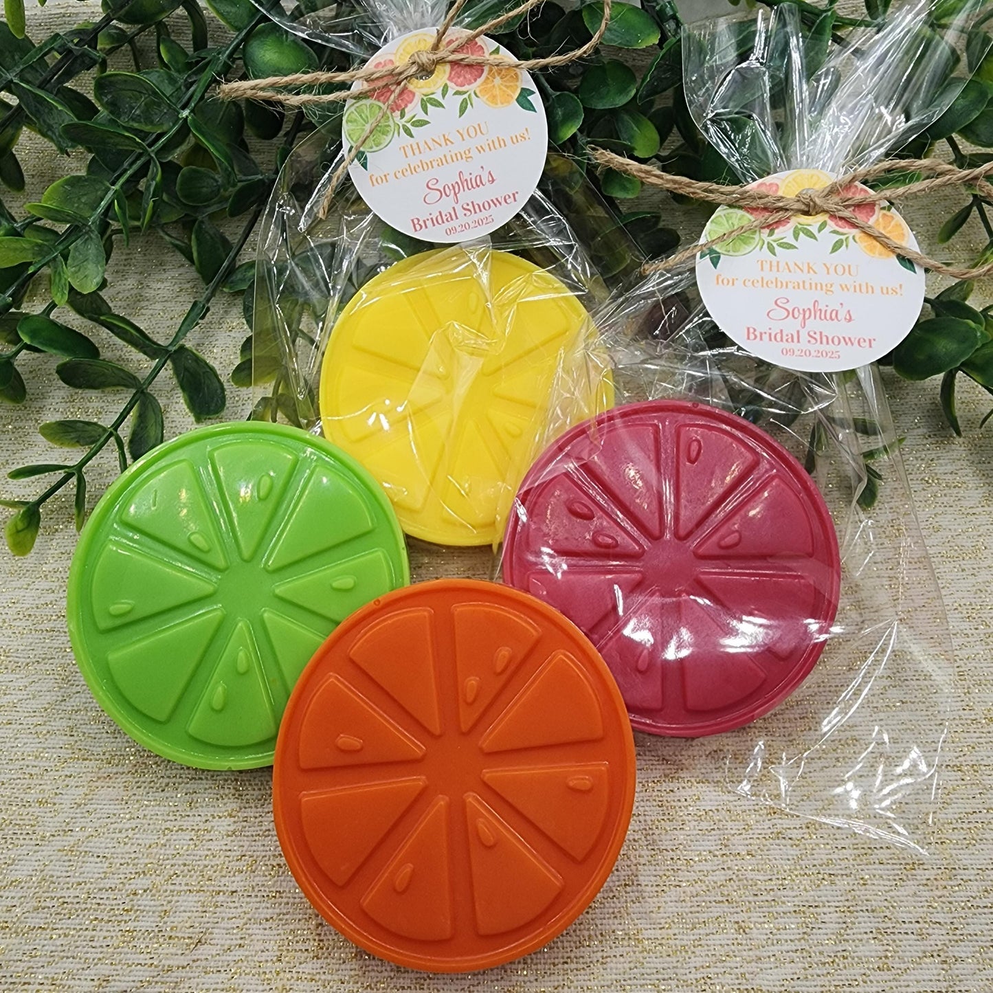 Citrus Soap Favors Orange Baby Shower Soap Favors Lemon Wedding Favors Little Cutie Favors Mandarin Soap Favors Gift For Her Clementine Soap
