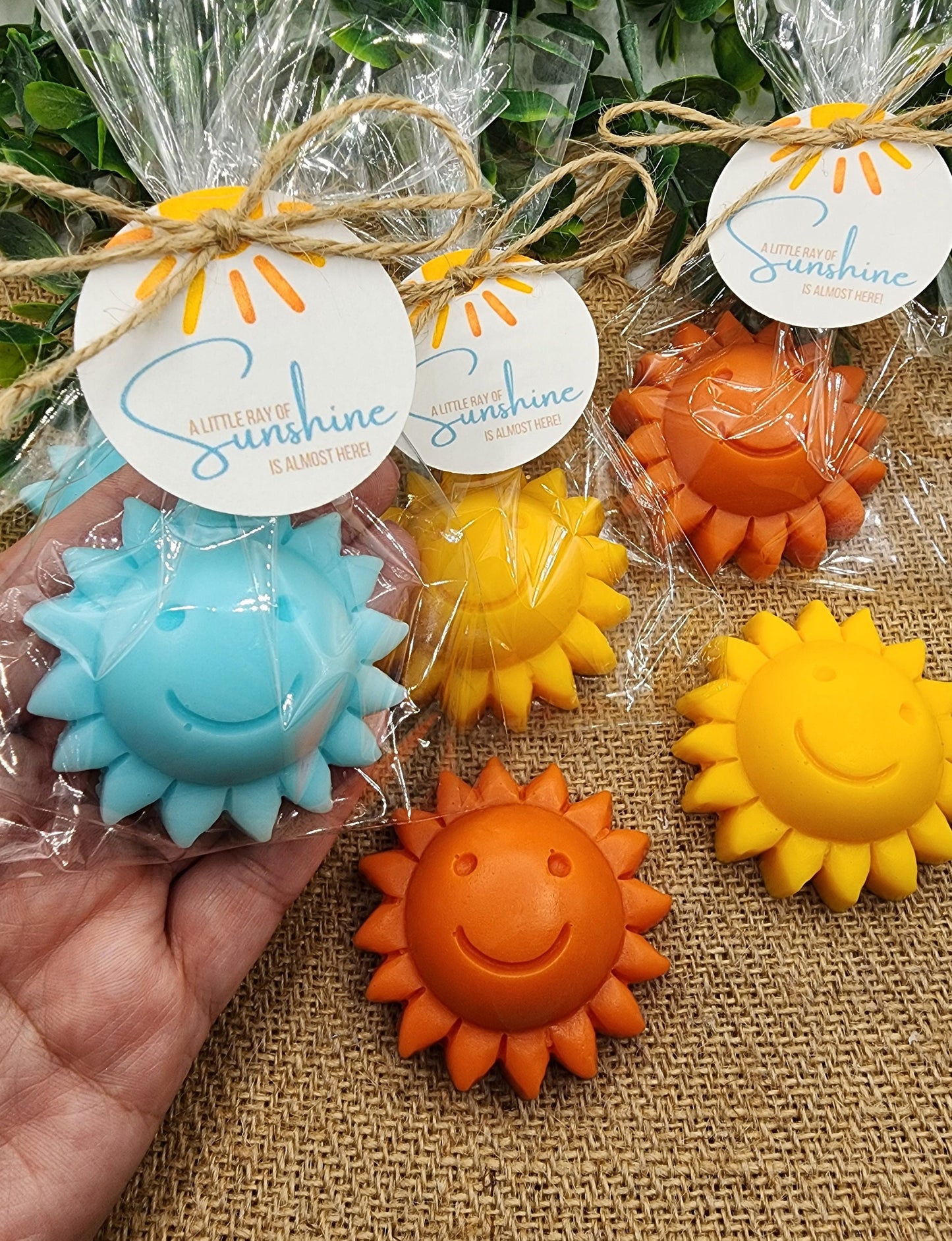 Sun baby shower soap favors sunshine soap here comes the son soap baby shower sun favors birthday party gift you are my sunshine wedding