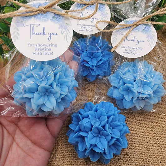 Hydrangea Soap Favors Baby Shower Gift Bridal Shower Favors Bridal Brunch Mother's Day Gift Floral Decorations Gift For Guests Dusty Blue