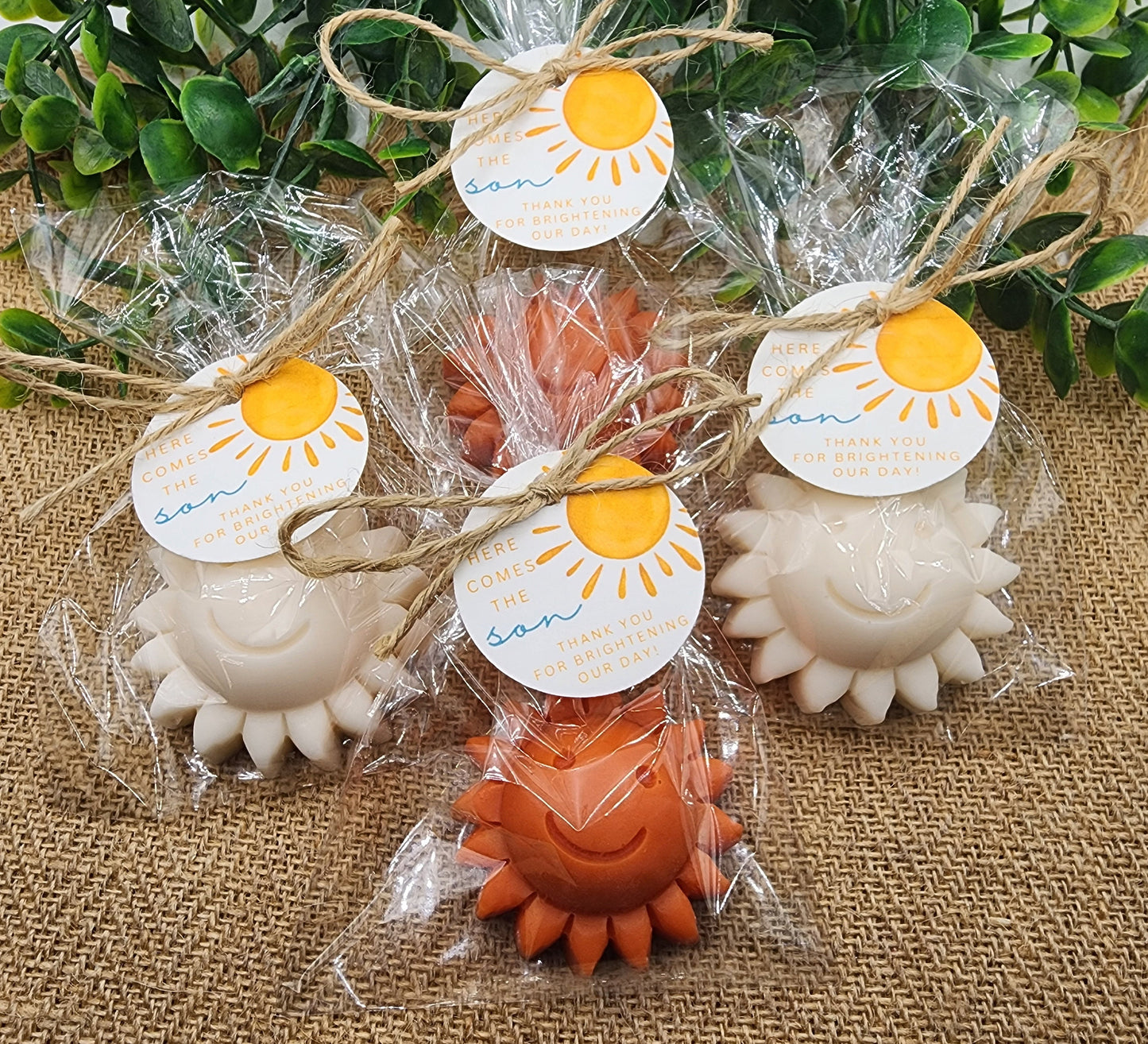Sun baby shower soap favors sunshine soap here comes the son soap baby shower sun favors birthday party gift you are my sunshine