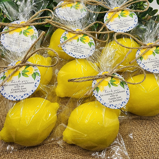 Large Lemon Soap Favors Citrus Baby Shower Soap Favors Main Squeeze Lemon Wedding Favors Little Cutie Favors Mandarin Favors Gift For Her