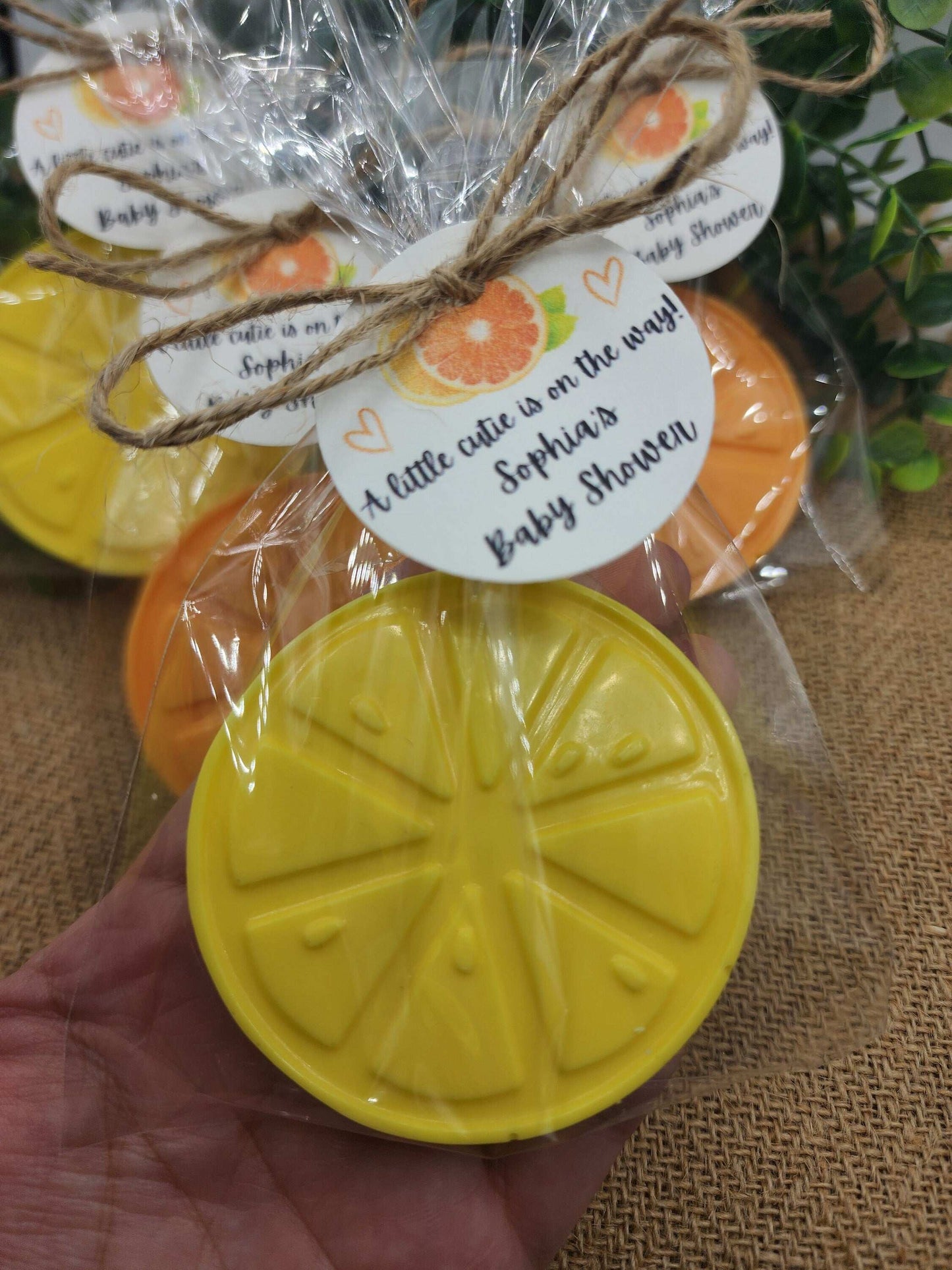 Citrus Soap Favors Orange Baby Shower Soap Favors Lemon Wedding Favors Little Cutie Favors Mandarin Soap Favors Gift For Her Clementine Soap