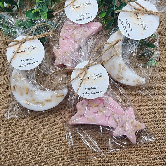 Over the moon soap favors twinkle twinkle little star moon and star soap favors baby shower favors bridal shower favor