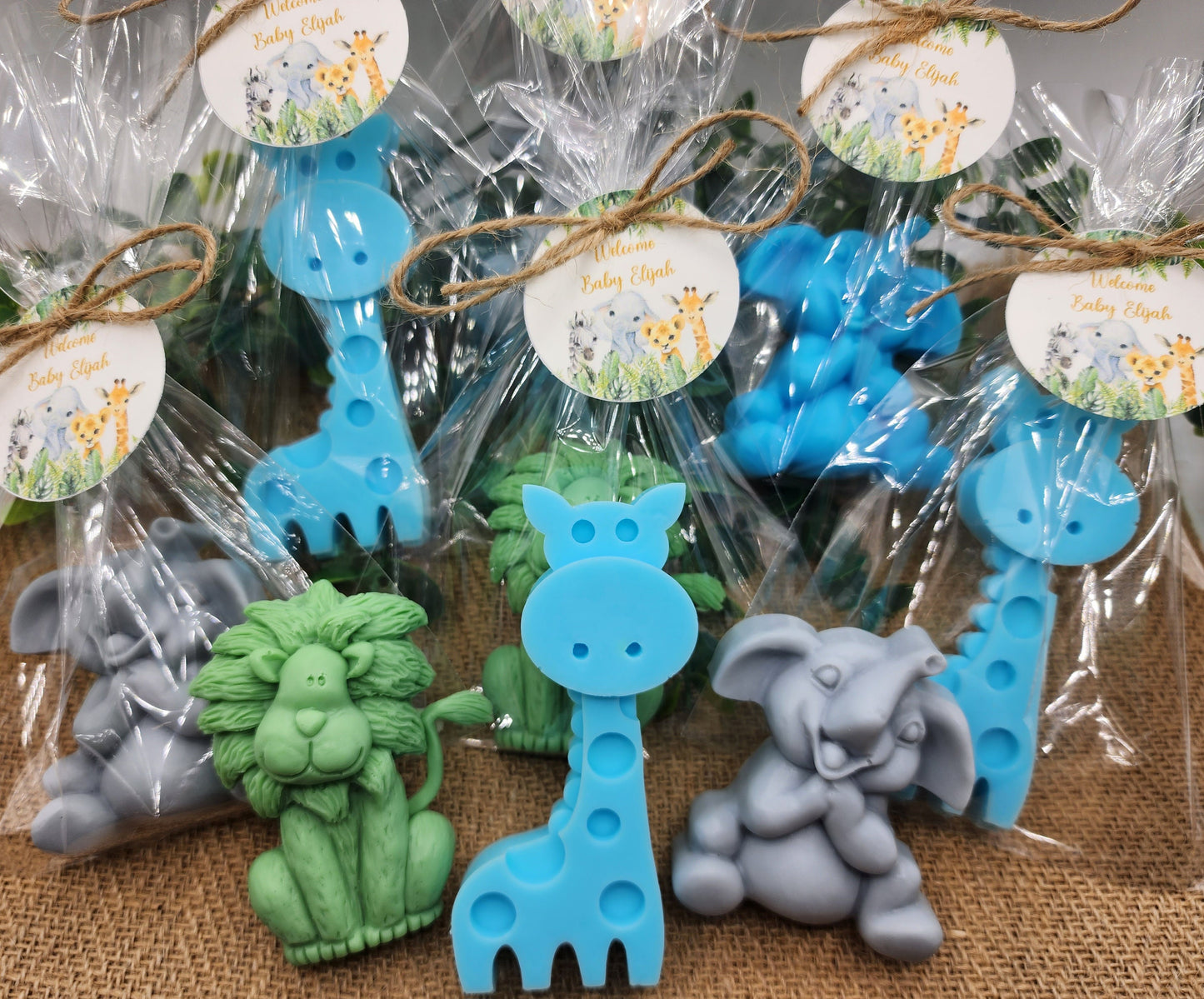 Safari Animal Soaps Baby Shower Soap Favors Safari Themed Decorations Wild One Party Favors Elephant Lion Girrafe Favors Boy Birthday Gift