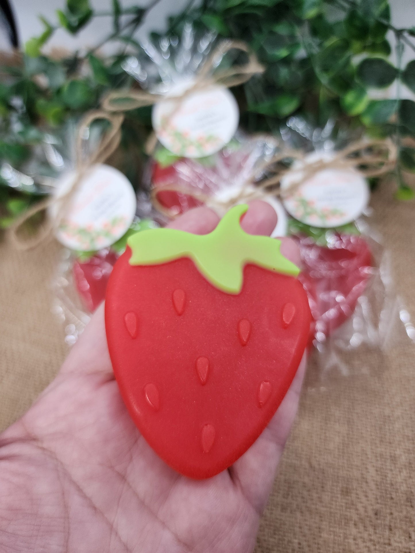 Strawberry Soap Favors Baby Shower Favors Berry First Birthday Party Favors Sweet Strawberry Decorations Gift For Her Summer Fruit Favors