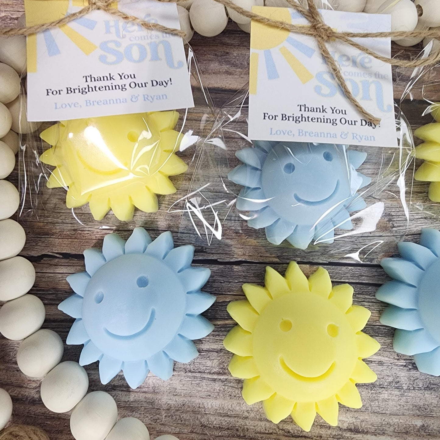 Sun baby shower soap favors sunshine soap here comes the son soap baby shower sun favors birthday party gift you are my sunshine