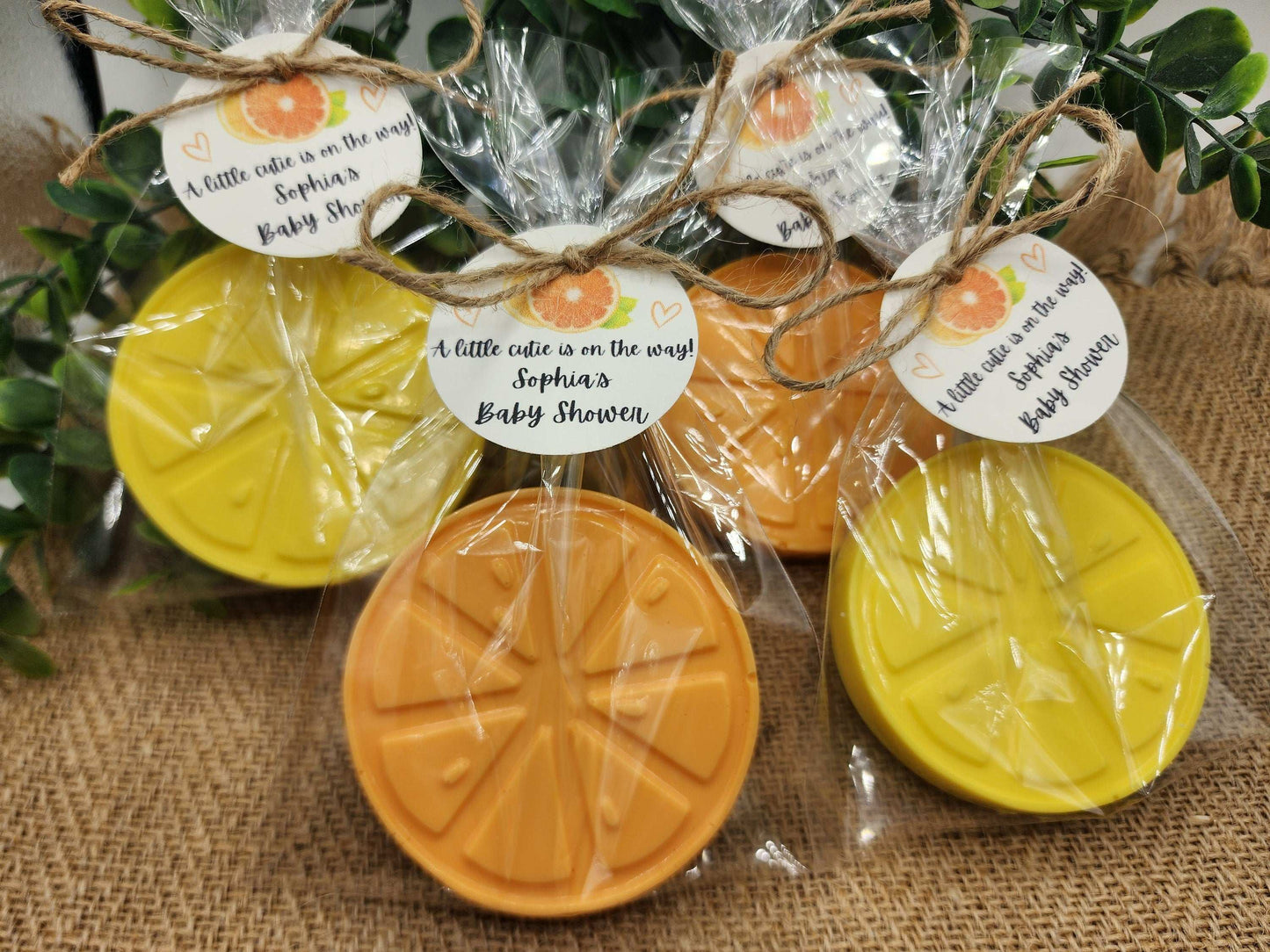 Citrus Soap Favors Orange Baby Shower Soap Favors Lemon Wedding Favors Little Cutie Favors Mandarin Soap Favors Gift For Her Clementine Soap