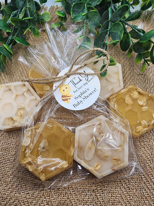 Honeycomb Soap Favors Honey Bee Baby Shower Favors Bee Hive Wedding Shower Favors Oatmeal Soap Gift For Her
