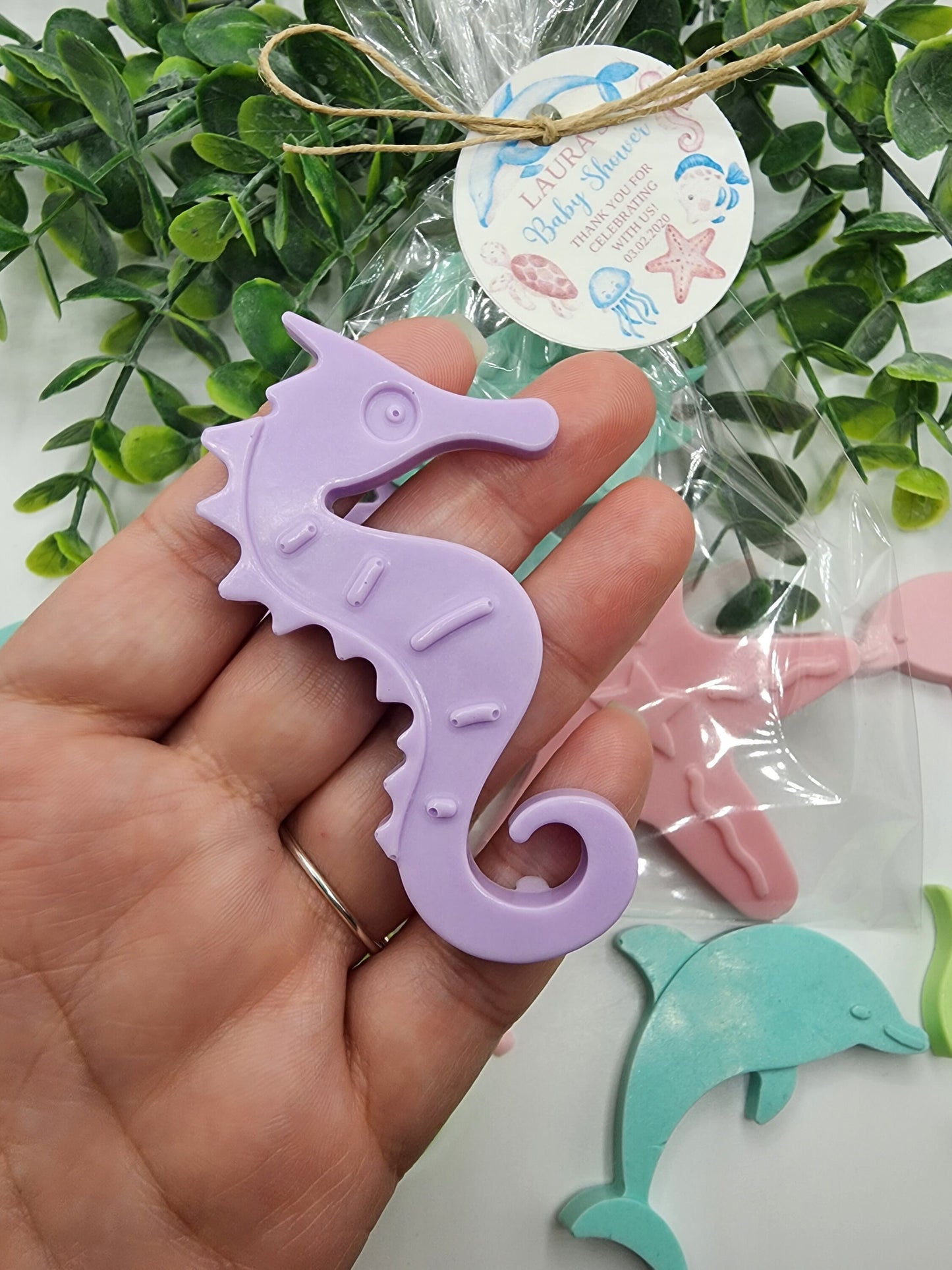 Under the sea baby shower soap favors