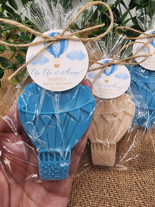 Hot Air Balloon Soap Favors Baby Shower Gift For Boy Girl Up Up And Away Baby Shower Decor Birthday Gift Gender Reveal Adventure Awaits