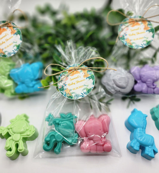 Safari Animal Soap Baby Jungle Soap Baby Zebra Soap Baby Lion Soap Baby Monkey Soap Baby Elephant Soap Baby Shower Soap Favors Party Favors