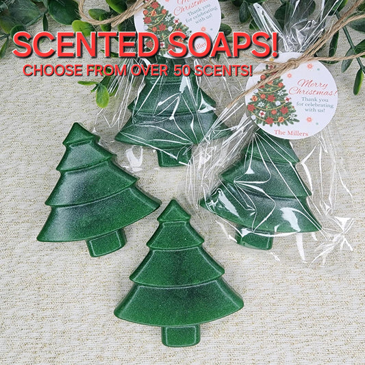 Christmas Soap Favors Baby Shower Favors Christmas Stocking Stuffers Wedding Shower Favor Christmas Gifts Christmas Tree Snowflake decor