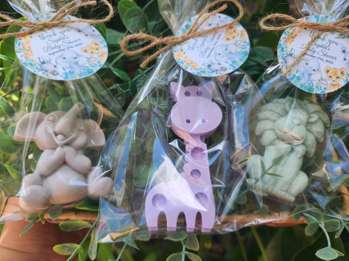Safari Animal Soaps Baby Shower Soap Favors Safari Themed Decorations Wild One Party Favors Elephant Lion Girrafe Favors Boy Birthday Gift