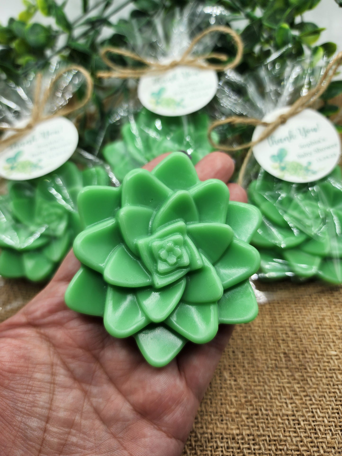 Succulent Soap Favors Baby Shower Favors Bridal Shower Favors Cactus Wedding Party Decorations Handmade Soap Gift
