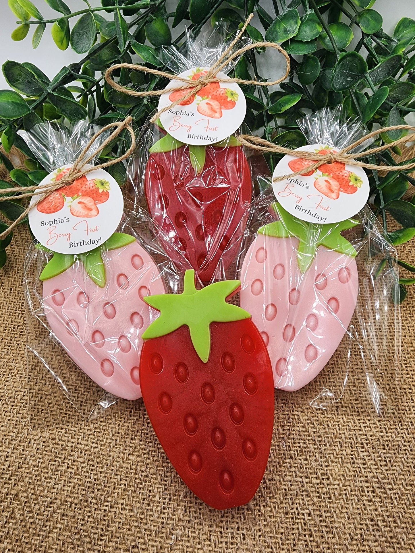 Strawberry Soap Favors Baby Shower Favors Berry First Birthday Party Favors Sweet Strawberry Decorations Gift For Her Summer Fruit Favors