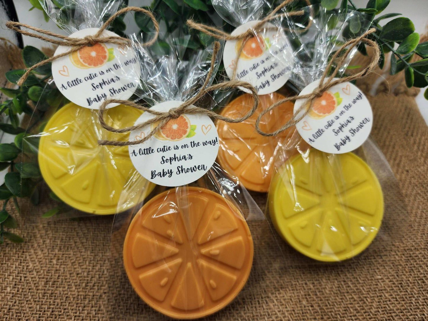 Citrus Soap Favors Orange Baby Shower Soap Favors Lemon Wedding Favors Little Cutie Favors Mandarin Soap Favors Gift For Her Clementine Soap