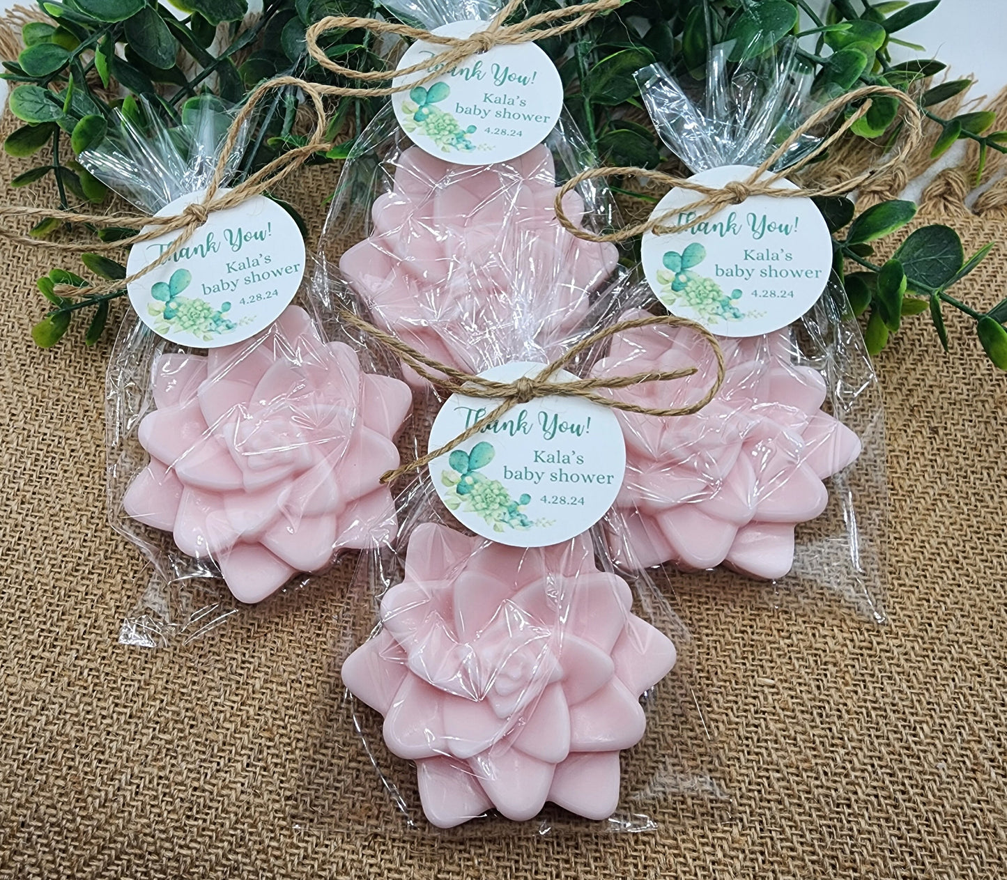 Succulent Soap Favors Baby Shower Favors Bridal Shower Favors Cactus Wedding Party Decorations Handmade Soap Gift For Guests
