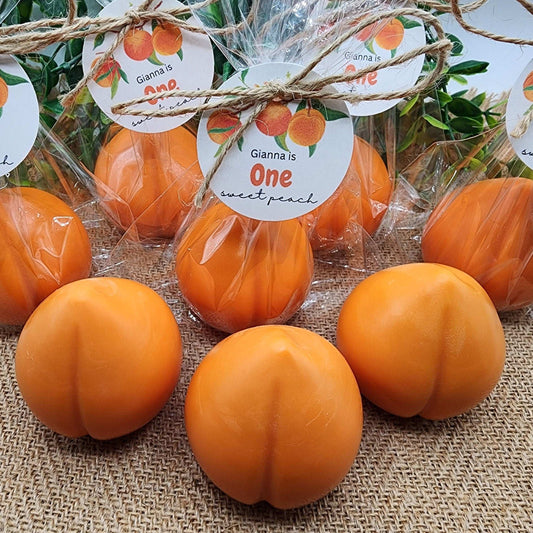 Peach soap favors peach baby shower decorations one sweet peach summer fruit decor for first birthday wedding shower gift for boy girl