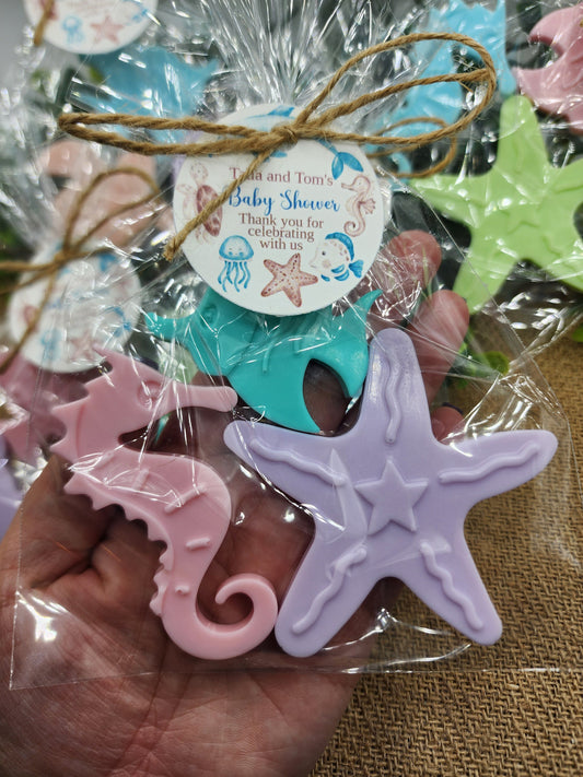 Under the sea baby shower soap favors