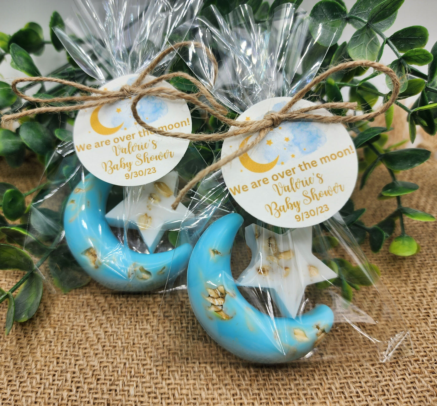 Over the moon soap favors twinkle twinkle little star moon and star soap favors baby shower favors bridal shower favor