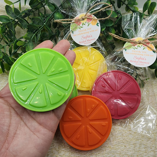 Citrus Soap Favors Orange Baby Shower Soap Favors Lemon Wedding Favors Little Cutie Favors Mandarin Soap Favors Gift For Her Clementine Soap