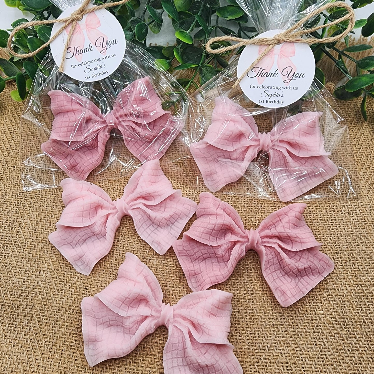 Pink Bow Baby Shower Soap Favors She's Tying The Knot Bridal Shower Wedding Decorations Elegant Keepsakes Gifts For Guests Sweet 16 Birthday