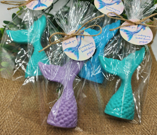 Large Mermaid Tail Soap Mermaid Party Favor Mermaid Tails Beach Soap Beach Birthday Party Gift For Girl Baby Shower Favor Bridal Shower