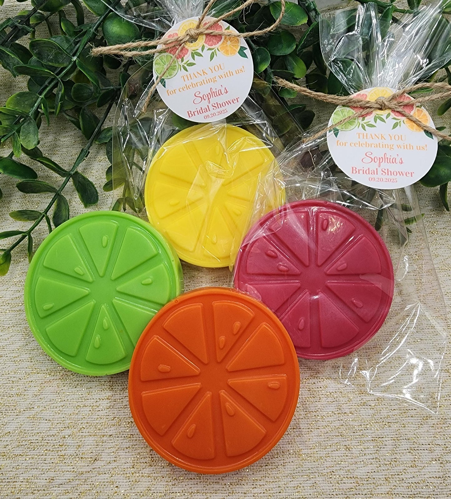 Citrus Soap Favors Orange Baby Shower Soap Favors Lemon Wedding Favors Little Cutie Favors Mandarin Soap Favors Gift For Her Clementine Soap