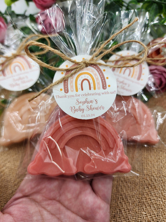 Boho Rainbow Soap Favors Baby Shower Favors Bohemian Favors Rainbow Decorations For Party Gender Neutral Baby Reveal Party Decorations Gift