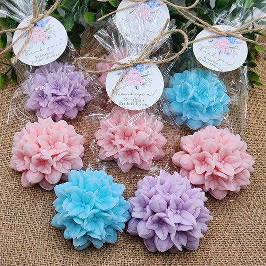 Hydrangea Soap Favors Baby Shower Gift Bridal Shower Favors Bridal Brunch Mother's Day Gift Floral Decorations Gift For Guests Dusty Blue