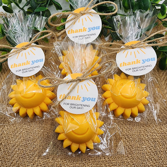 Sun baby shower soap favors sunshine soap here comes the son soap baby shower sun favors birthday party gift you are my sunshine