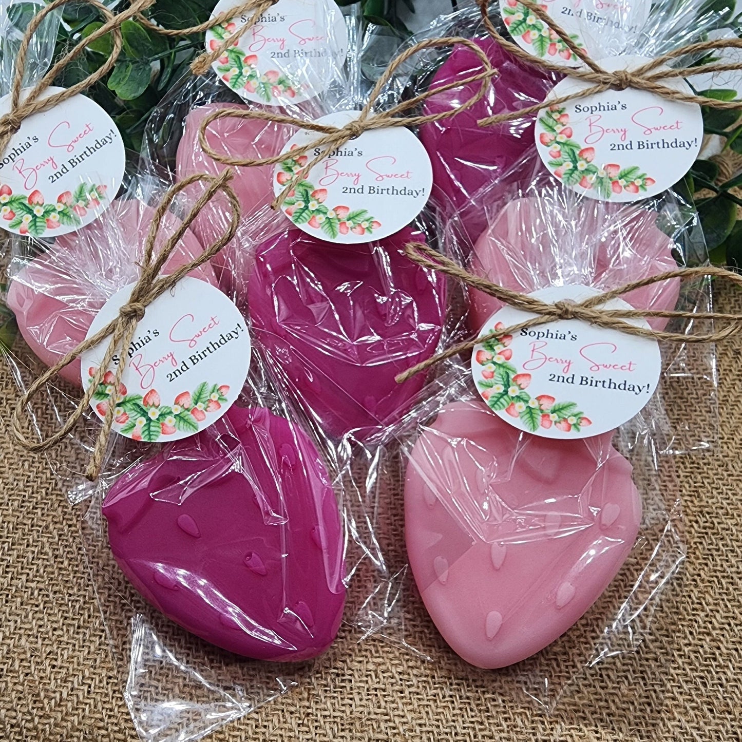 Strawberry Soap Favors Baby Shower Favors Berry First Birthday Party Favors Sweet Strawberry Decorations Gift For Her Summer Fruit Favors