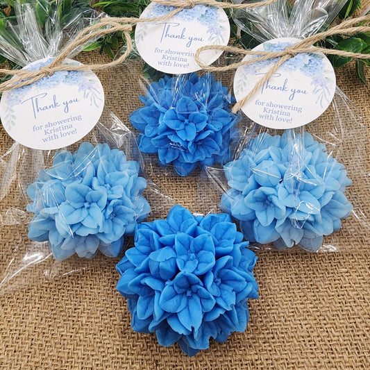 Hydrangea Soap Favors Baby Shower Gift Bridal Shower Favors Bridal Brunch Mother's Day Gift Floral Decorations Gift For Guests Dusty Blue