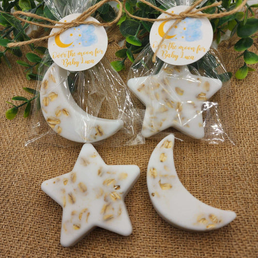 Over the moon soap favors twinkle twinkle little star moon and star soap favors baby shower favors bridal shower favor wedding shower favor