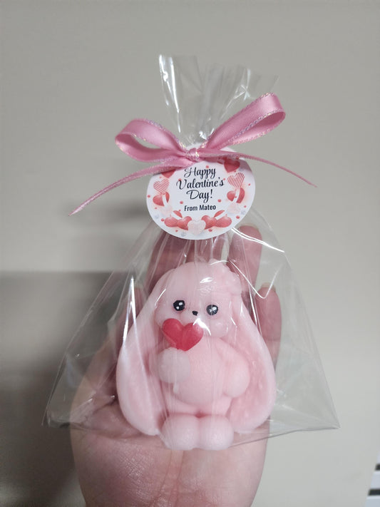 Personalized Kids Cute Valentines Day Soap-Class Gift-Party Favors-Stocking Stuffer- Valentines Day Gift Set-Easter Basket-Valentines Favors