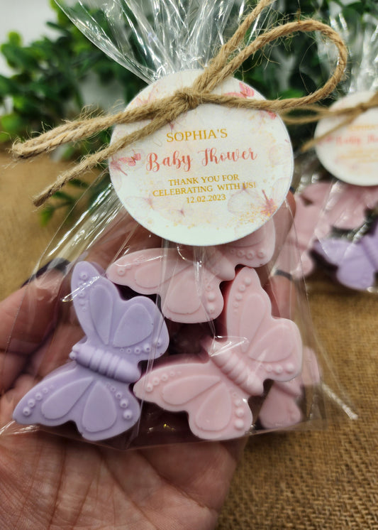Butterfly Soap Favors Baby shower favors Bridal shower favors Wedding shower favors Party favors Girl gift sweet 16 decorations
