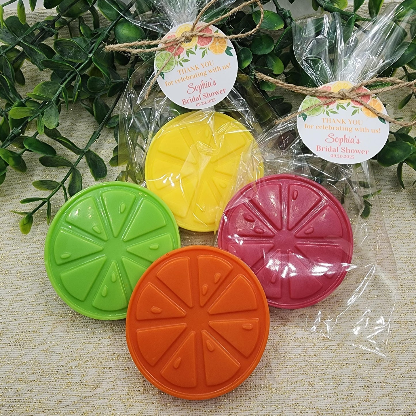 Citrus Soap Favors Orange Baby Shower Soap Favors Lemon Wedding Favors Little Cutie Favors Mandarin Soap Favors Gift For Her Clementine Soap