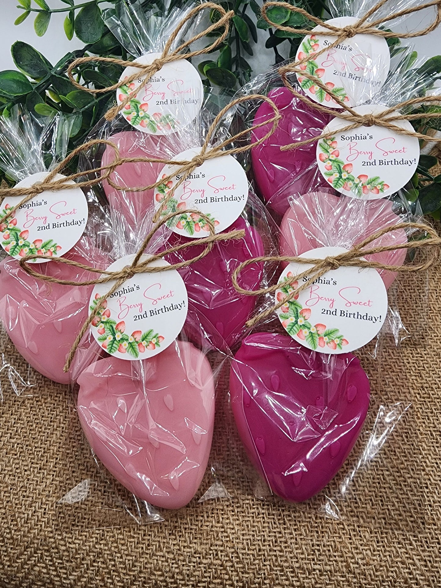 Strawberry Soap Favors Baby Shower Favors Berry First Birthday Party Favors Sweet Strawberry Decorations Gift For Her Summer Fruit Favors