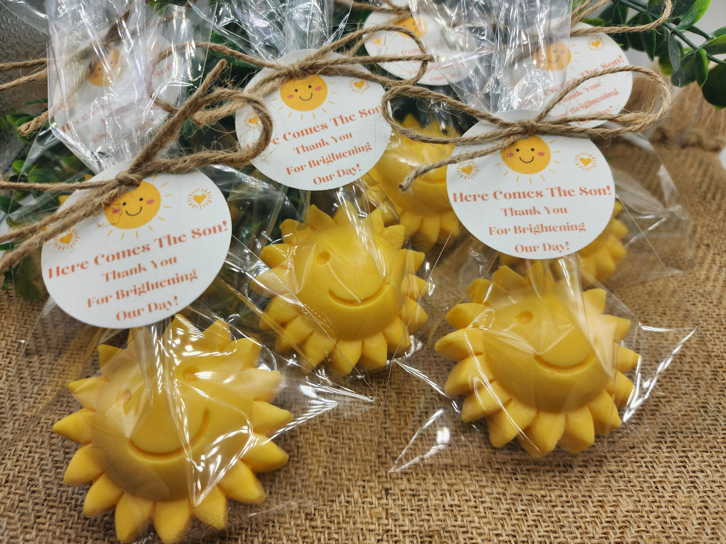 Sun baby shower soap favors sunshine soap here comes the son soap baby shower sun favors birthday party gift you are my sunshine