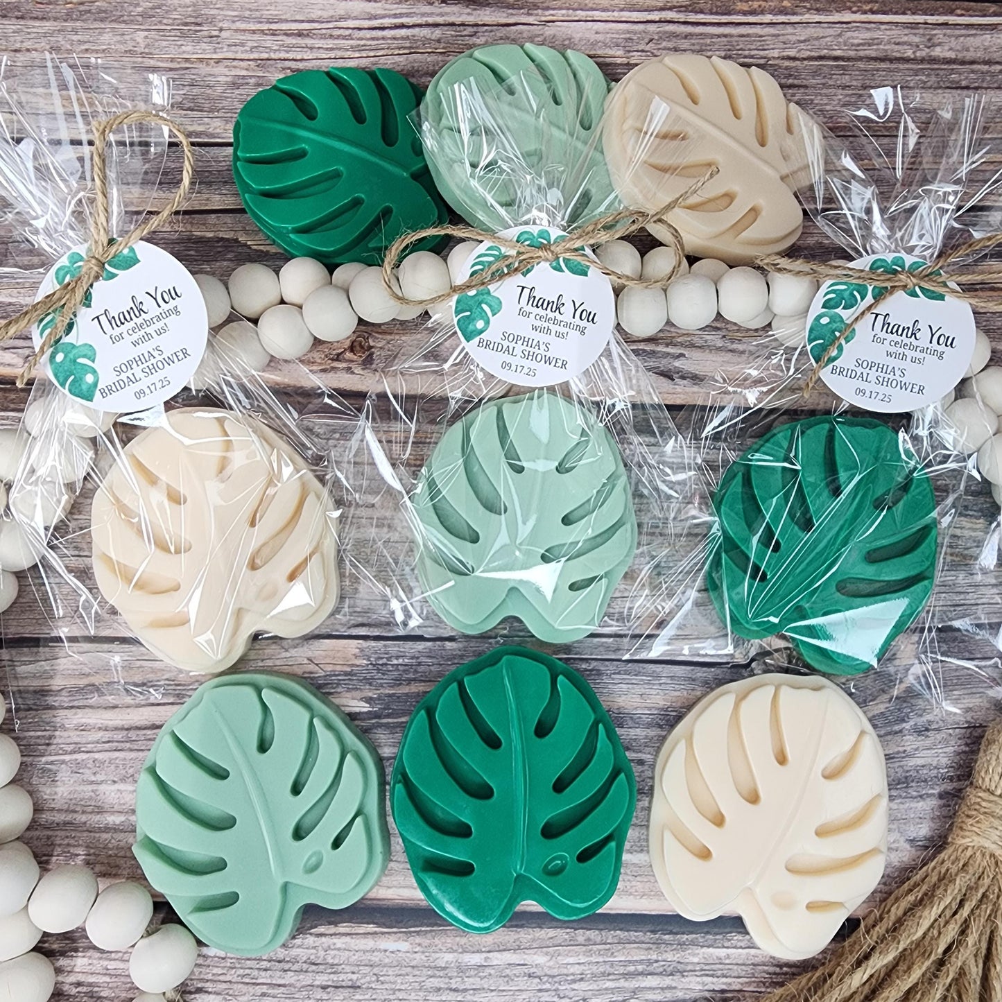 Elegant Safari Monstera Soap Favors Wedding Favors Baby Shower Favors Jungle Wild One Themed Decorations For Birthday Party Greenery Gift