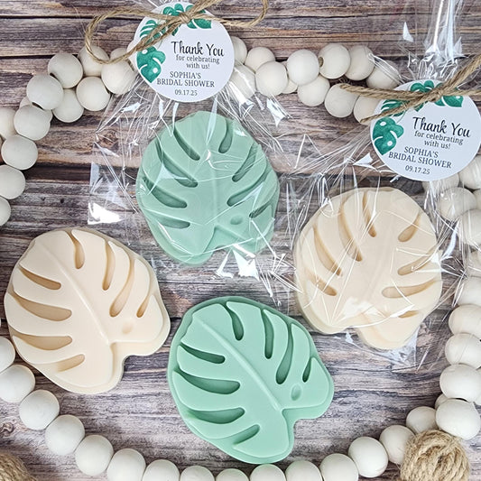 Monstera Soap Favors Elegant Wedding Favors Safari Baby Shower Favors Jungle Wild One Themed Decorations For Birthday Party Greenery Gift