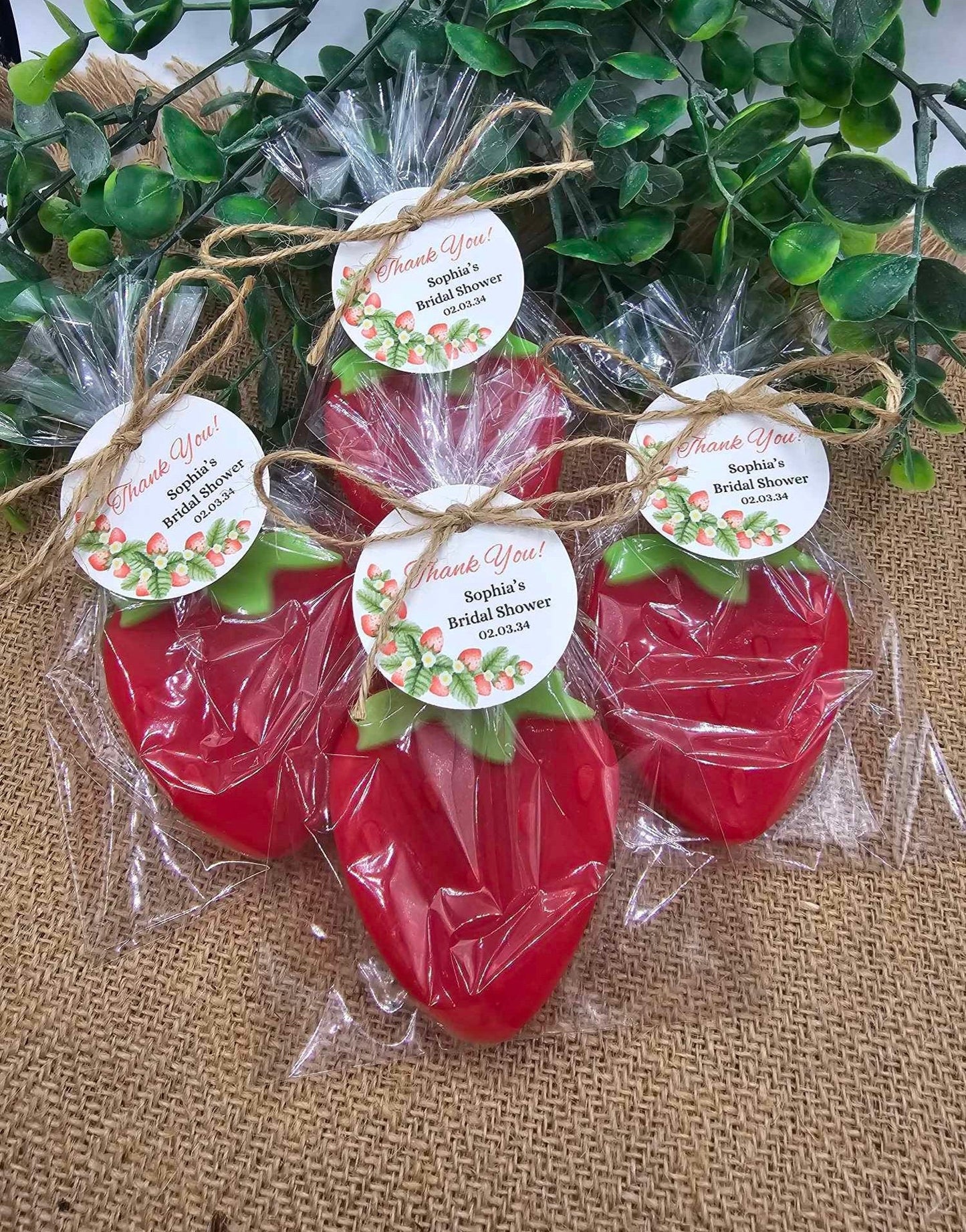 Strawberry Soap Favors Baby Shower Favors Berry First Birthday Party Favors Sweet Strawberry Decorations Gift For Her Summer Fruit Favors