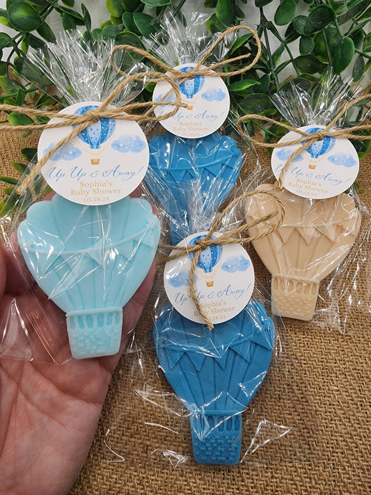 Hot Air Balloon Soap Favors Baby Shower Gift For Boy Girl Up Up And Away Baby Shower Decor Birthday Gift Gender Reveal Adventure Awaits