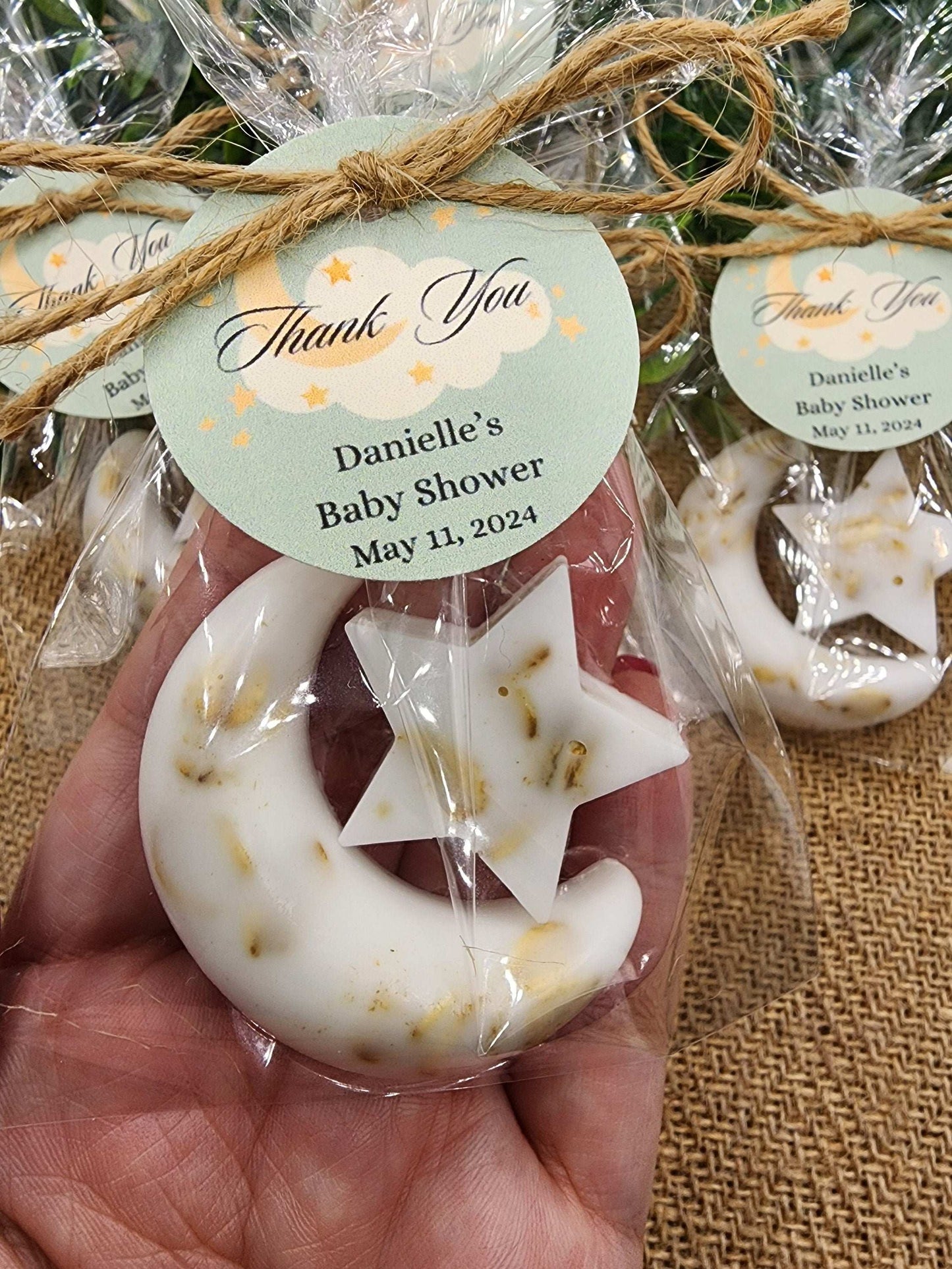 Over the moon soap favors twinkle twinkle little star moon and star soap favors baby shower favors bridal shower favor